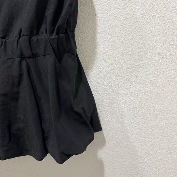 Ulla Johnson Beatriz Cotton Linen Silk Blend Vest Blazer Top Black Sz M - Picture 9 of 9